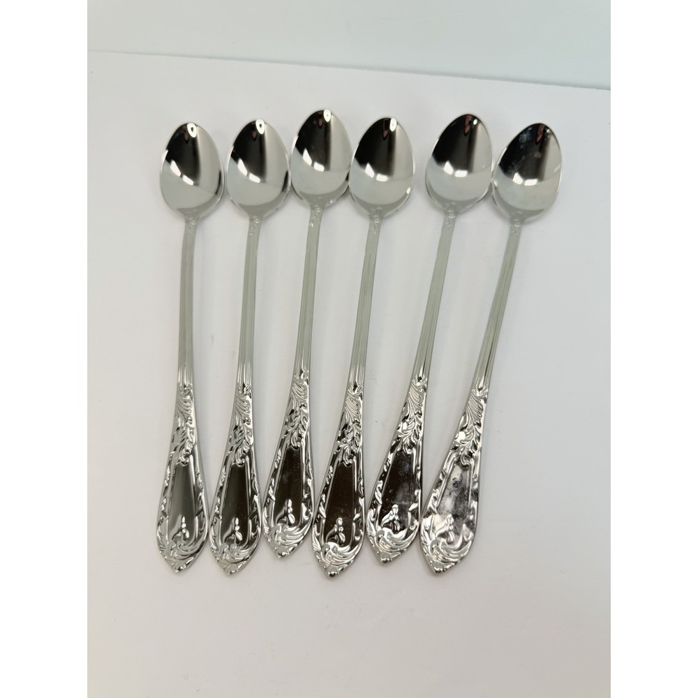 Reed & Barton Select Monique Iced Tea Stainless Steel Lot Of 6 Replacements #2